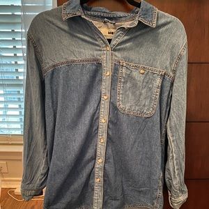 TopShop Moto Denim Shirt